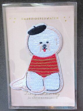 Anthropologie French Poodle Patch NWT